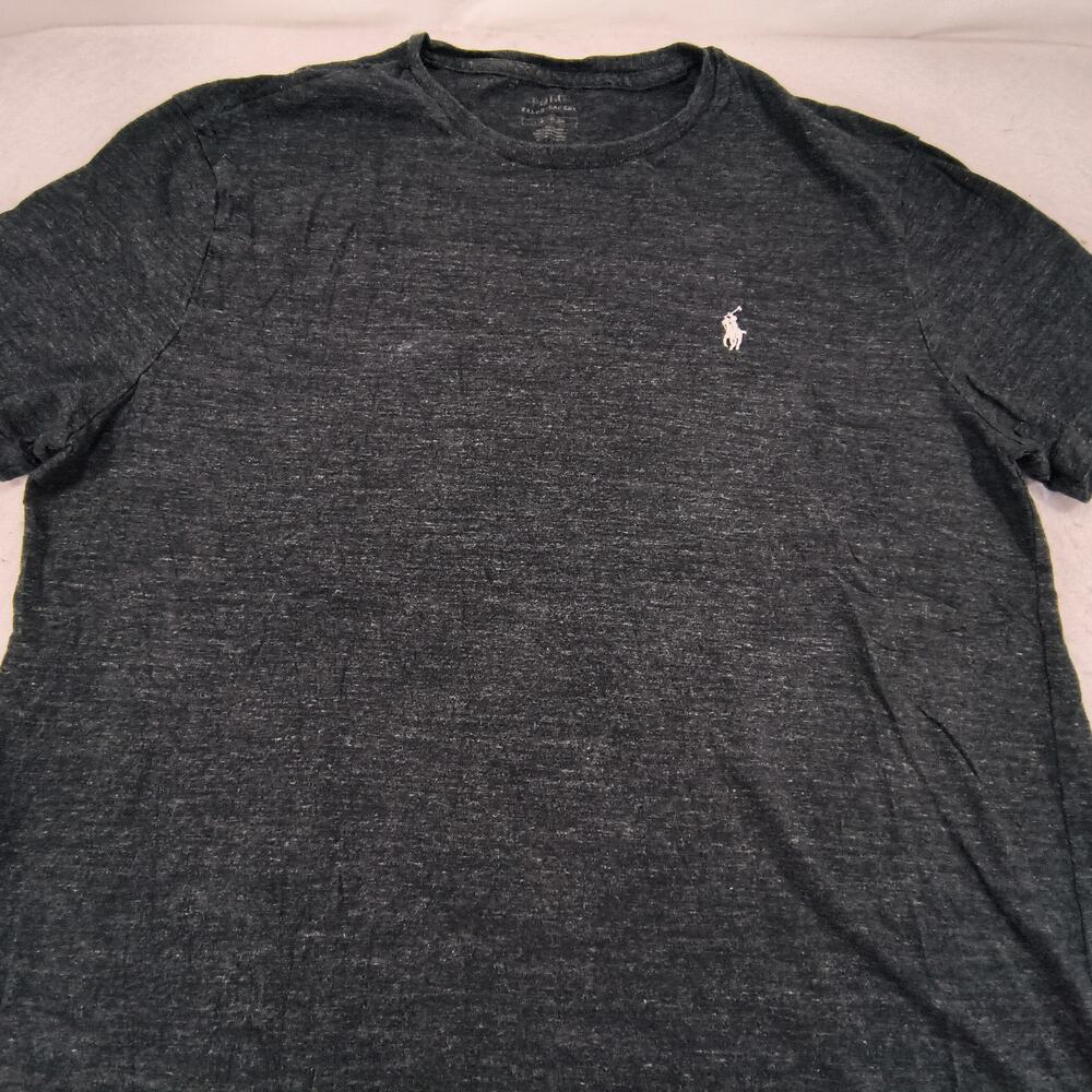 Polo Ralph Lauren Crew Neck Short Sleeve Shirt Mens Size Large L Black White